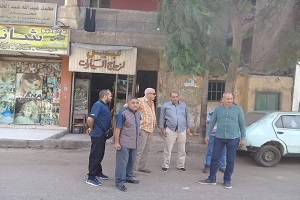 متابعة الأعمال الجارية بنطاق الحي  