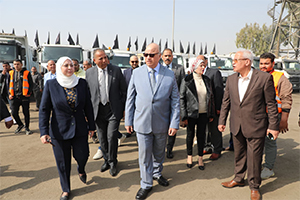 محافظ القاهرة يتفقد اصطفاف متكامل لكافة أنشطة ومعدات هيئة نظافة وتجميل القاهرة 