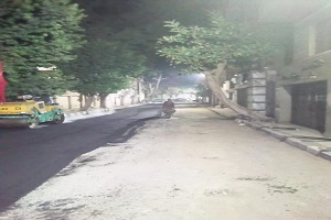 رصف الشوارع بالزمالك