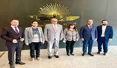 المتحف القومي للحضارة المصرية يستقبل وزيرا الثقافة العراقي والليبي