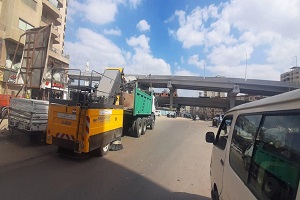 متابعة اعمال النظافة بالحي 