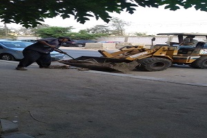 متابعة الاعمال اليومية بالحي 