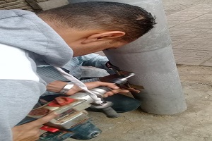 تركيب أعمدة إنارة