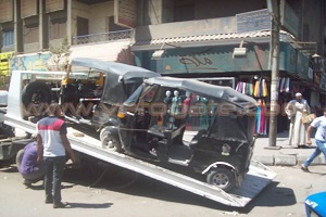رئيس حي حلوان: ضبط ٨ تكاتك من ميدان المحطة