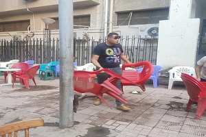 حملات لتمشيط ورفع الإشغالات من شوارع الحي