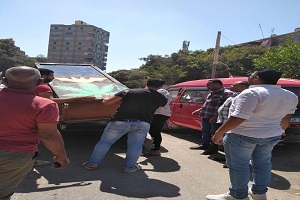 حي طره يشن حمله لرفع الاشغالات