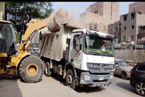 رفع مستوي كفاءة النظافة بالحي 