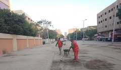تكثيف حملات النظافة ورفع المخلفات والتراكمات بشوارع وميادين الحي