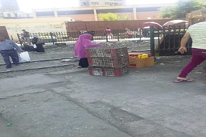 رفع الاشغالات وتسهيل حركة السيارات والمارة. 