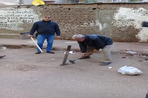 حملة أمنية مكبرة لرفع الإشغالات الثابتة والمتحركة بحي مصر القديمة