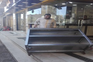 حملة لرفع الاشغالات بشارع ترعة الاسماعلية