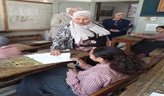 وكيل مديرية التعليم بالقاهرة لشئون الإدارات تتفقد سير أعمال الامتحانات