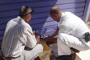 غلق مطاعم ومحلات ورفع إشغالات بحي البساتين