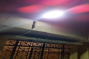 تركيب كشافات ليد بشوارع حى الأميرية  