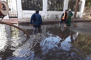 إصلاح كسر ماسورة مياه بجاردن سيتي