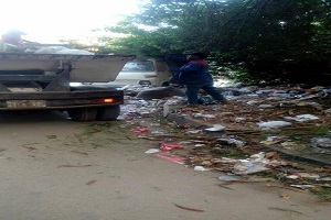 حي المعادي ينفذ حملة لرفع الإشغالات بشارع الترعة و108