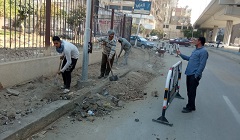 متابعة اعمال تطوير كوبري قصر الطاهرة