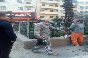 متابعة تنفيذ خطة تطوير ورفع كفاءة شوارع الحى 