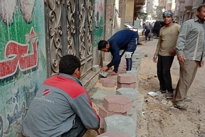 اعادة رصف وسفلتة بعض شوارع حي عين شمس