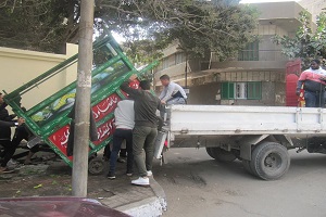 الحملات الميدانية لرفع الاشغالات بالشوارع 