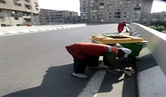 حملات نظافة مكبرة ورفع الاشغالات والمخالفات بالحي