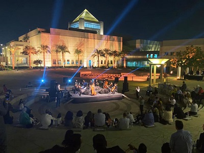 آلة الهارب الفرعونية تبهر الحاضرين بالمتحف القومي للحضارة المصرية 