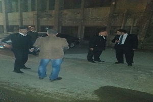 كسر مفاجئ فى خط مياة الشرب 