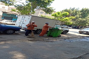 حملة نظافة ورفع إشغالات بالحي