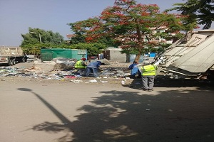 حملة نظافة لبعض شوارع الحي