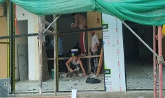 التصدي للاعمال المخالفة بالحي