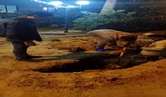 اصلاح كسر ماسورة مياه بالعقار ٦أ في زهراء المعادي